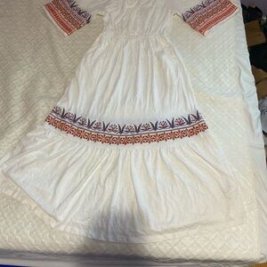 Boden Summer Dress 60s Vintage Style Size 2p New With Tags White